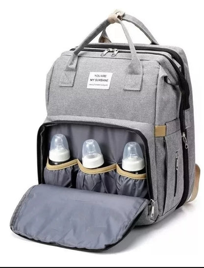 🔥 ¡¡Mochila Pañalera, Cuna y Mudador👶🏻 3 en 1 🔥!!