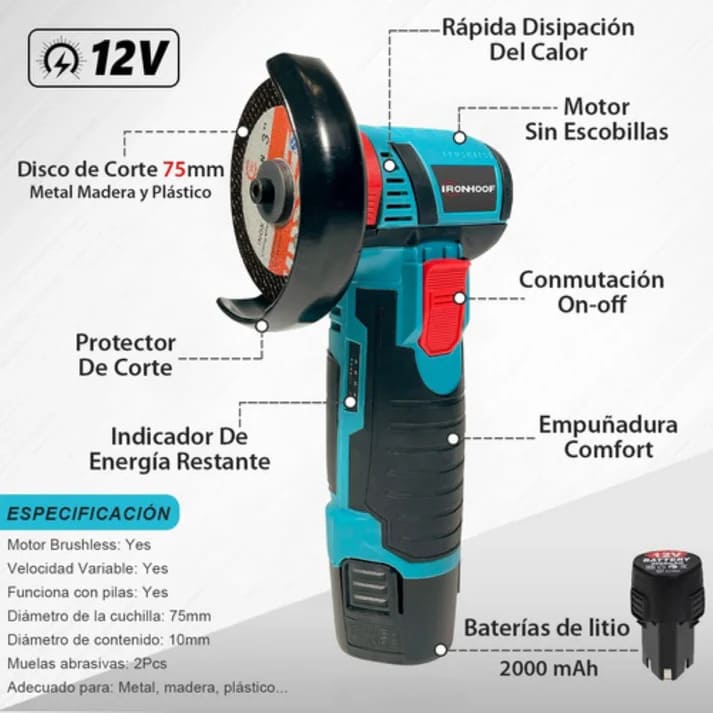 AmolaMax | Amoladora Angular Portátil 🔧
