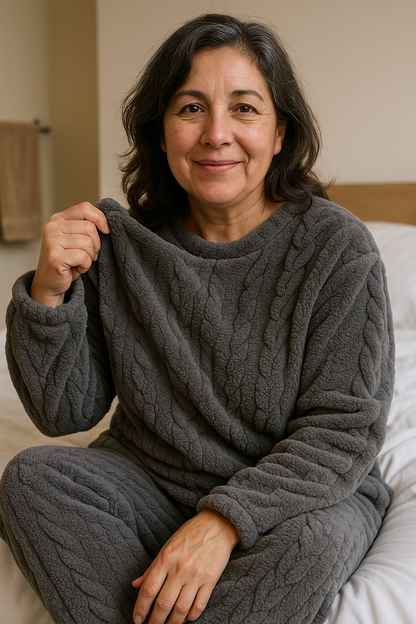 ❄️ PolarSet™ – Pijama de Polar Completo para Hogar y Teletrabajo