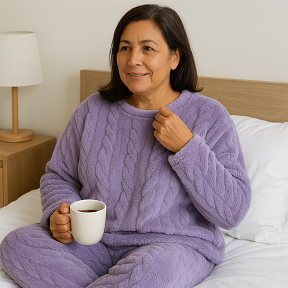 ❄️ PolarSet™ – Pijama de Polar Completo para Hogar y Teletrabajo