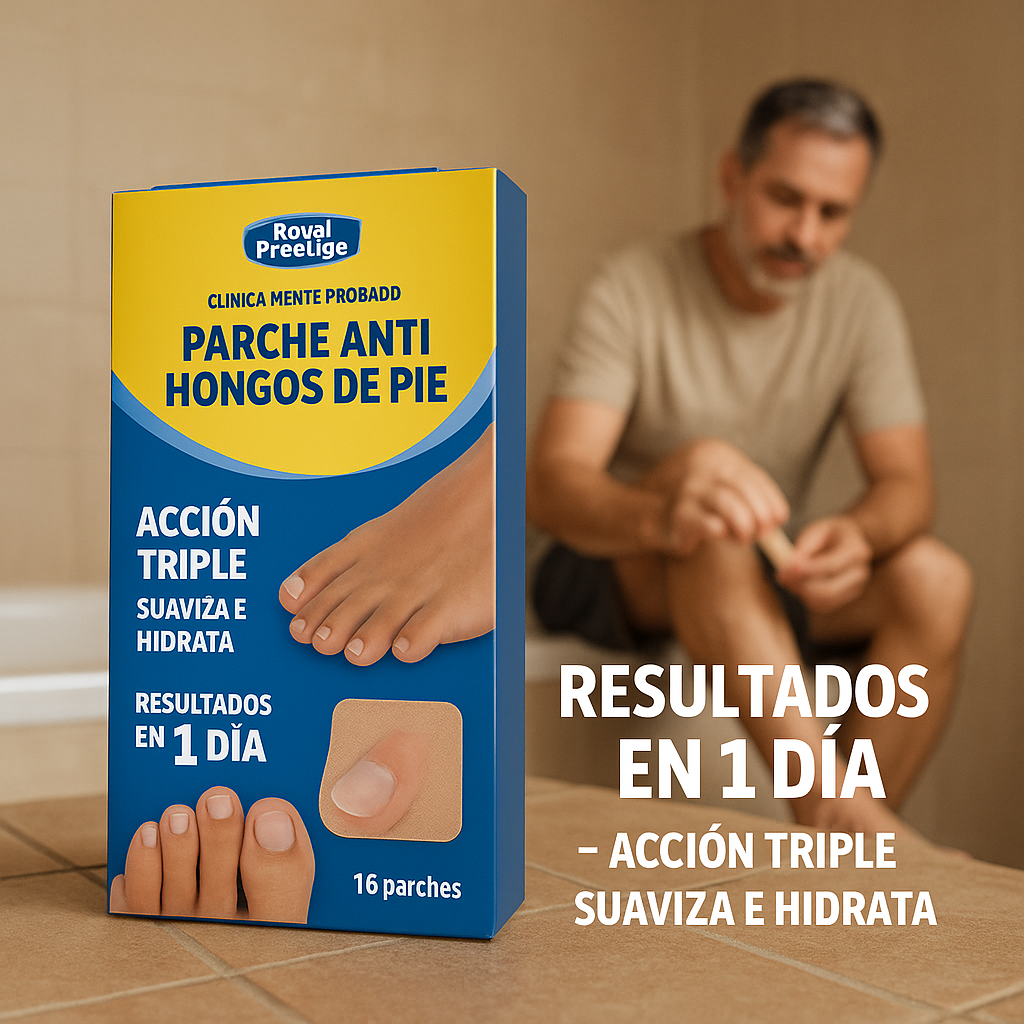 Olvidate de los Hongos en tus pies 🍄‍🟫👣 - Pack de Parches Anti Hongos