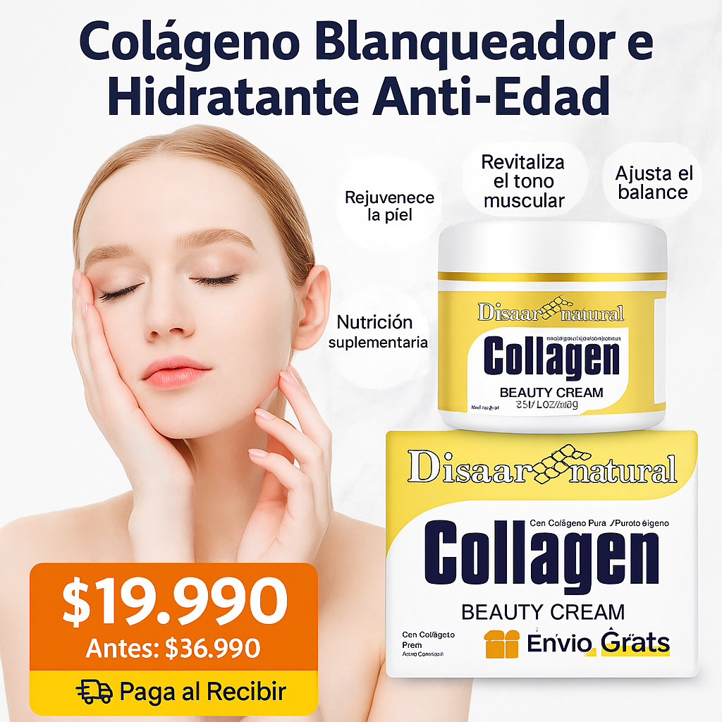 Crema Facial Premium – Colágeno & Blanqueamiento
