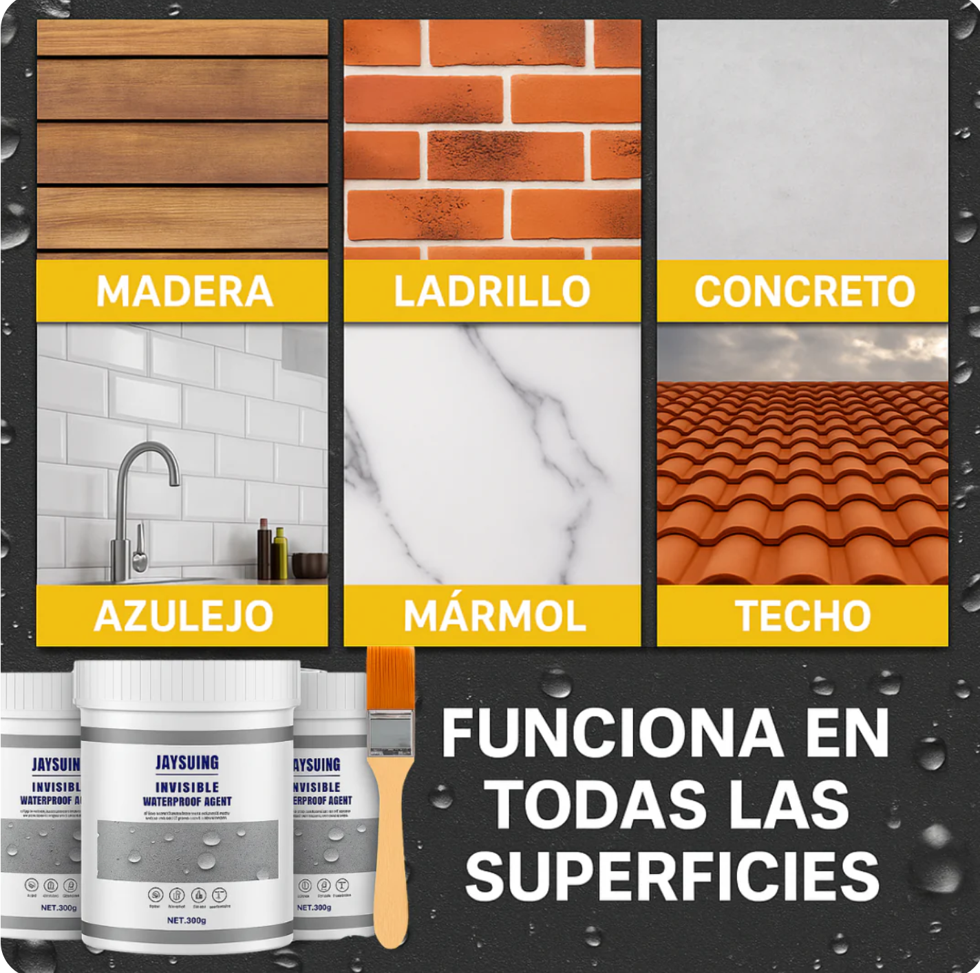 Hogar Seco - Pack x3 + Brocha GRATIS