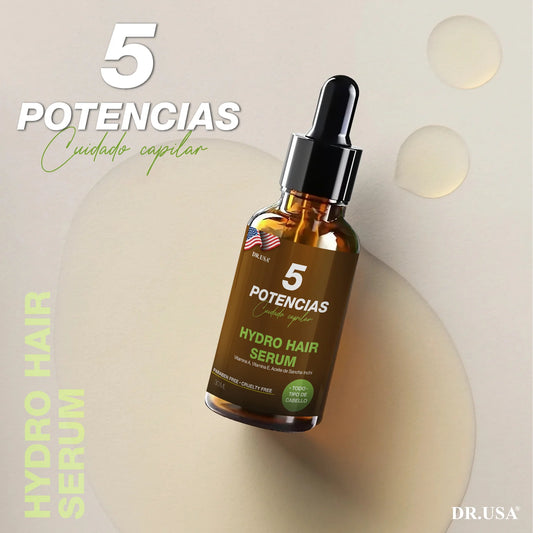 Serum 5 Potencias | Fortalece tu cabello y acelera su crecimiento
